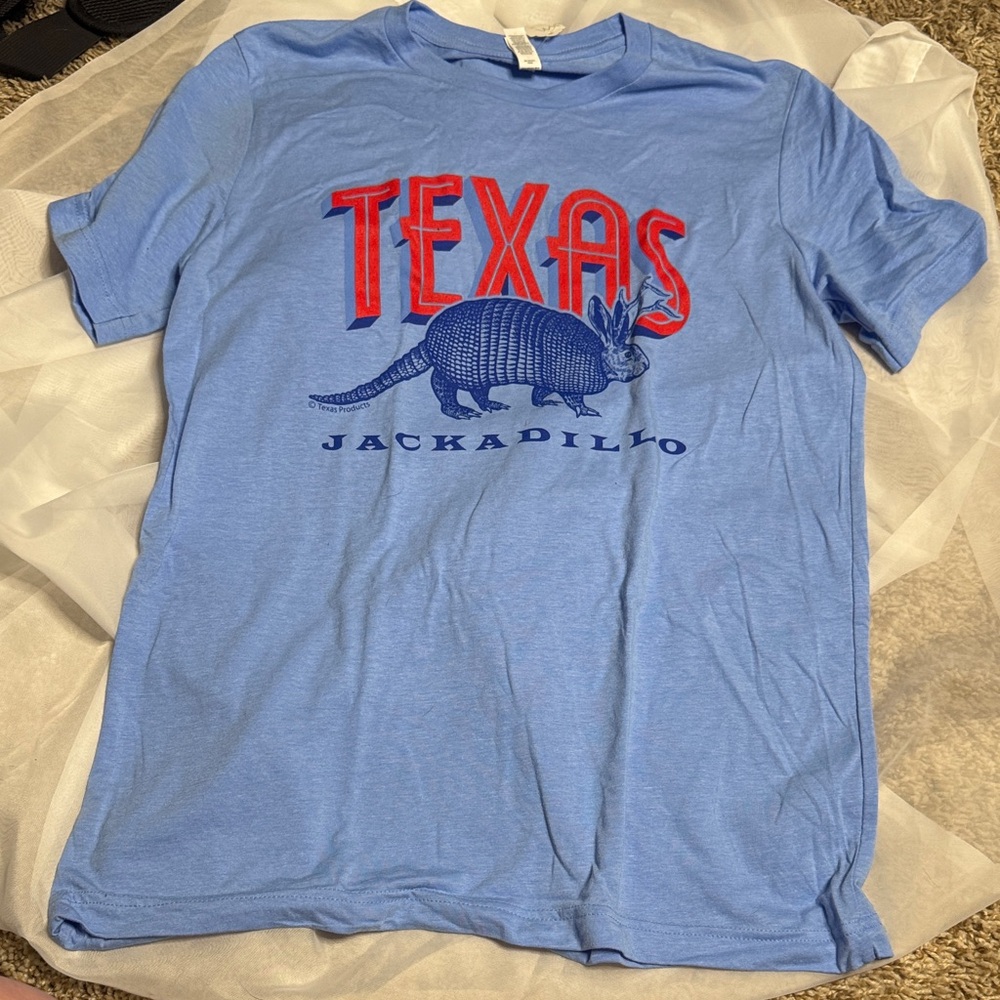 Texas Jackadillo Blue Graphic Tee